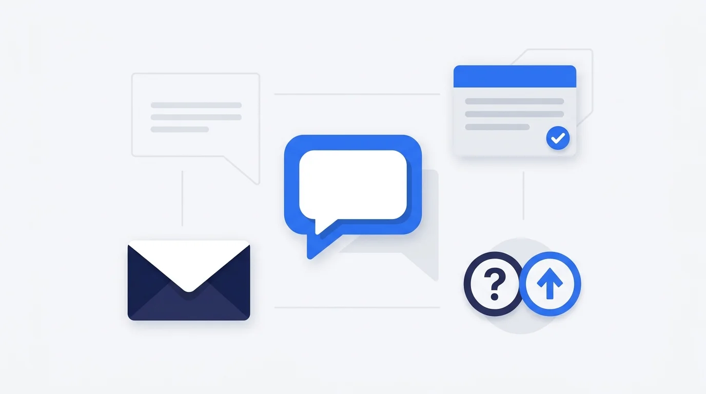 Communication symbols representing answers, replies, reactions, and feedback.